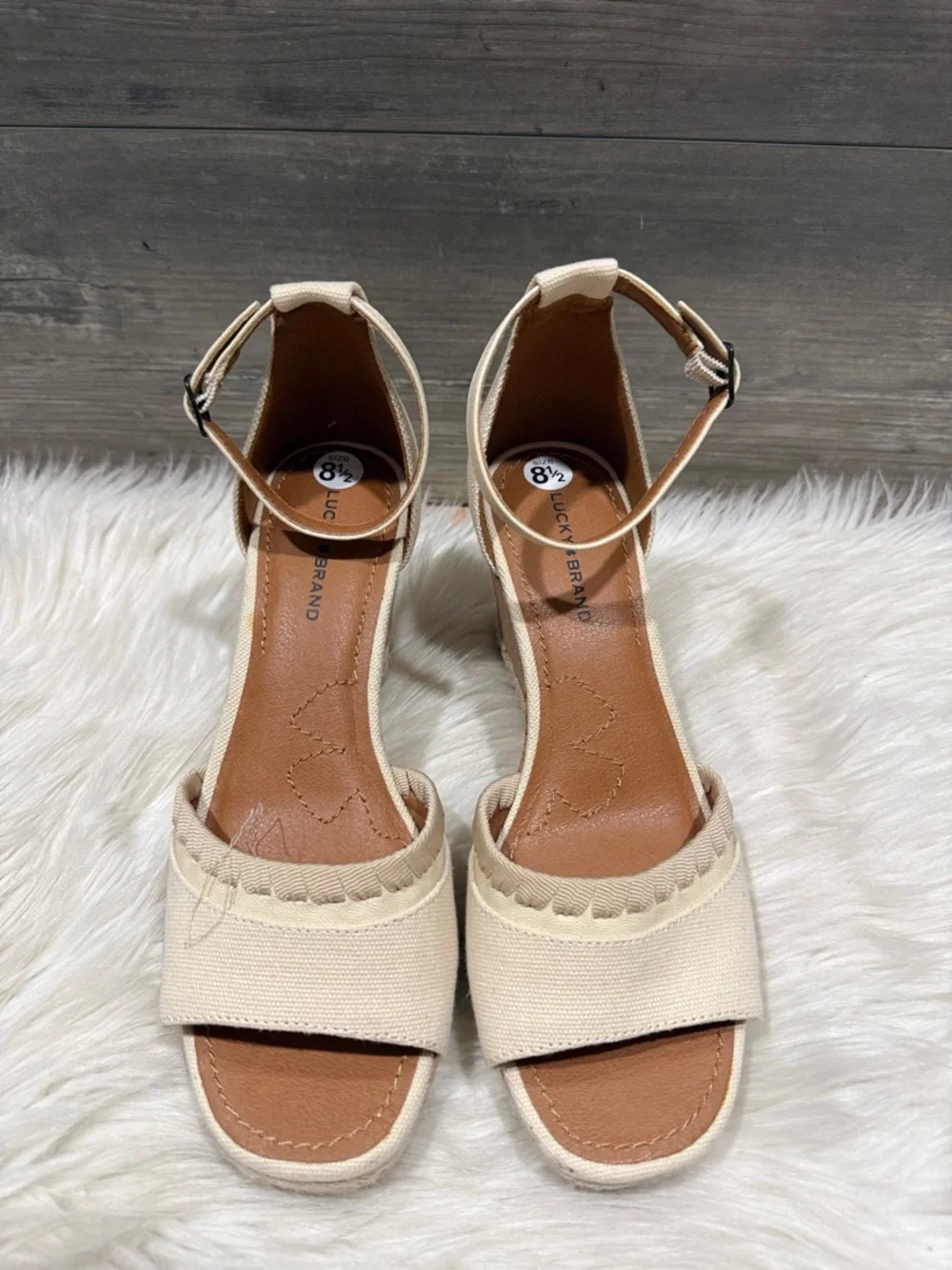 Lucky Brand Mindra Style Espadrille Wedge Sandals”